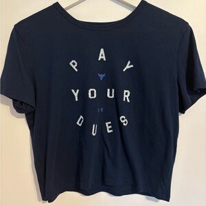 Under Armour Dark Blue HeatGear Tee